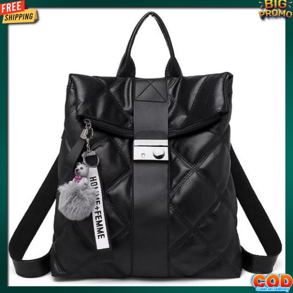 Tas Fashipon Bagpack Taa Punggung Ransle Kekinian Import Premium Original 100% Tqs Pezrempuam Keren 