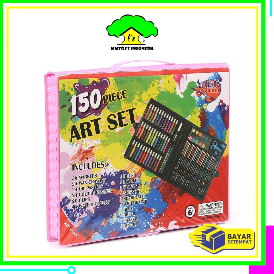 

[SHOPEE] MI-A28 Crayon Set Pensil Warna Isi 150PCS / Alat Tulis Colouring Book / Peralatan Gambar Lukis Mewarnai Anak [KODE 7]