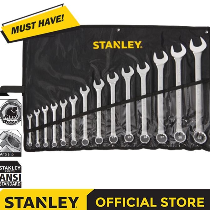 Stanley Combination Wrench Set / Kunci Ring Pas Set 14 Pcs Stmt80944-8