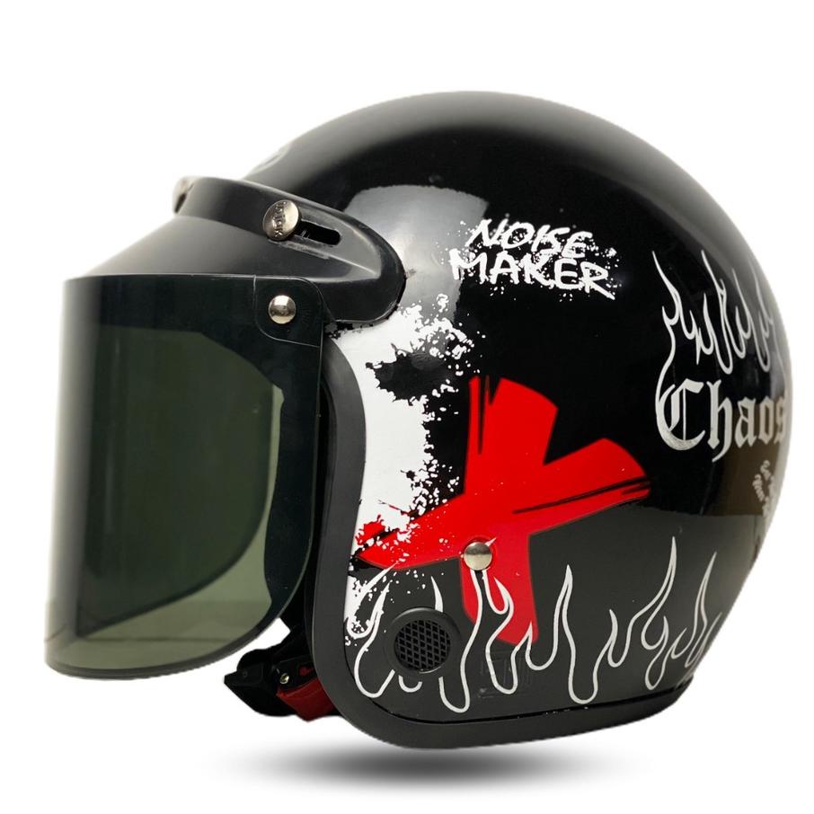 R-Six Helm Bogokekinian Dewasa Sni Motif Chaos