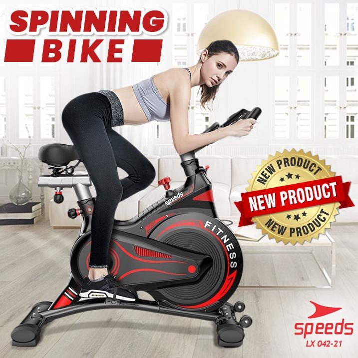 SPEEDS Sport Spinning Bike Sepeda Statis Sepeda Alat Olahraga Fitness / Gym Olahraga Rumah 042-21