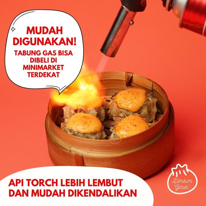 

Blow Gas Torch Saus Mentai Molotov Rice Salmon Dimsum Ginuk Kpala Saja