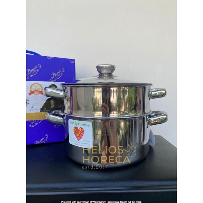$+$+$+$+] Panci Steamer Susun-2 SUS-304 Bima Origin Classic 2-tier Steamer 24cm