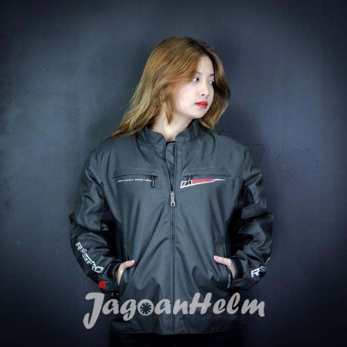 HOT PROMO RESPIRO JAKET VELOCITY VENT R3 | CHARCOAL BLACK | RESPIRO MOTOR JACKET