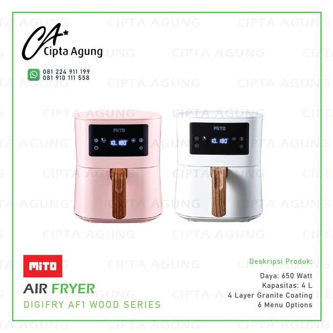 DIGITAL AIR FRYER MITO AF1 4 L LOW WATT DIGIFRY AF-1