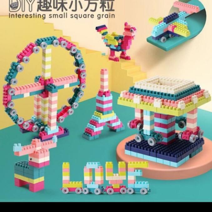 interesting building block ,DIY small square grain