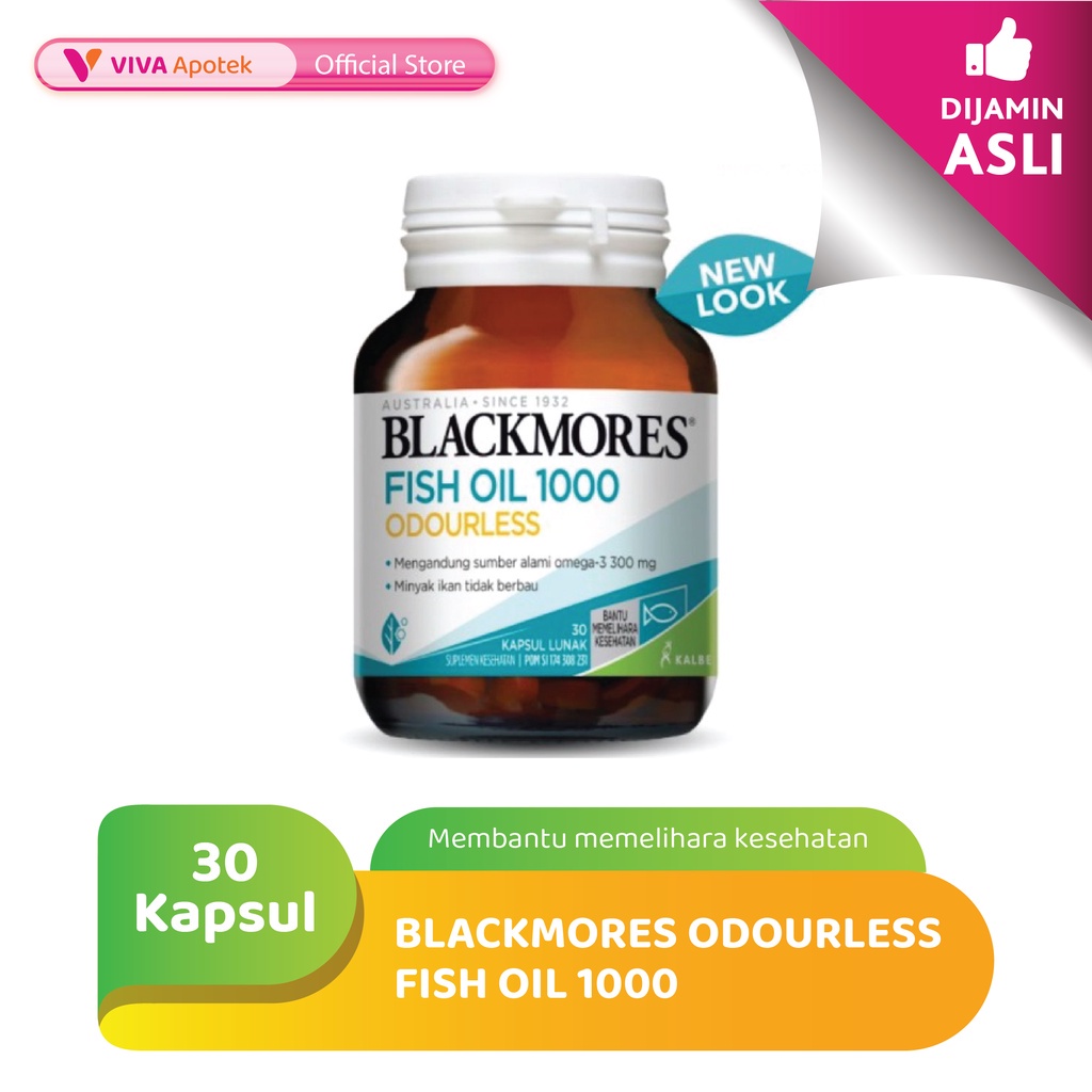 Blackmores Odourless Fish Oil 1000 Memelihara Kesehatan (30 Kapsul)
