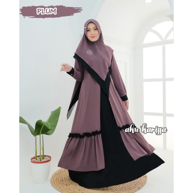 RADIYAH PRISILA NAYSILA AKU KARISSA GAMIS SET KHIMAR TERBARU CERUTY PREMIUM SERAGAMAN RESELLER