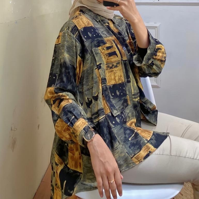 Murah Kemeja Pocket Rayon Premium | Kalina Shirt qurro