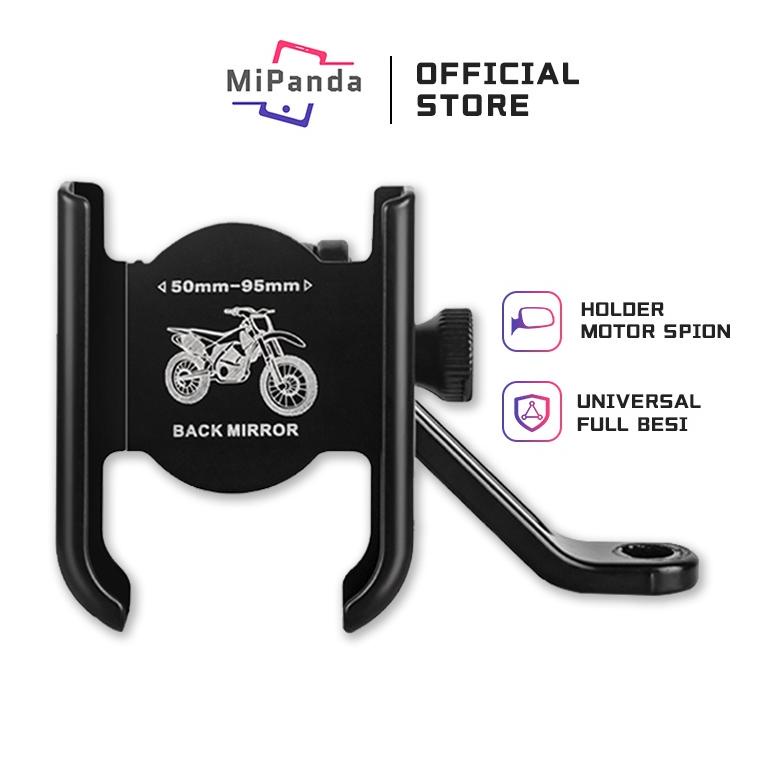 Mipanda Holder Motor Kaca Spion Bahan Besi Metal Universal Holder Spion 03-H2