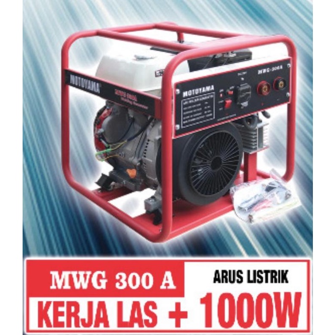 MOTOYAMA WELDING GENERATOR GENSET LAS INVERTER WELDER MWG 300A 16HP