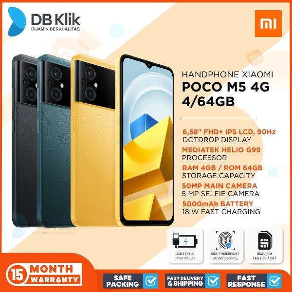 Handphone Xiaomi Poco M5 4G 4/64GB - POCO M5 4GB 64GB Garansi Resmi