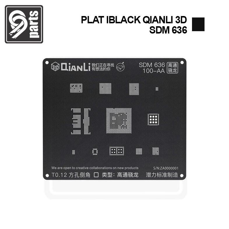 Cetakan Plat Bga Sdm636 100-Aa Qianli 3D / Plat Iblcak Qianli 3D Sdm 636