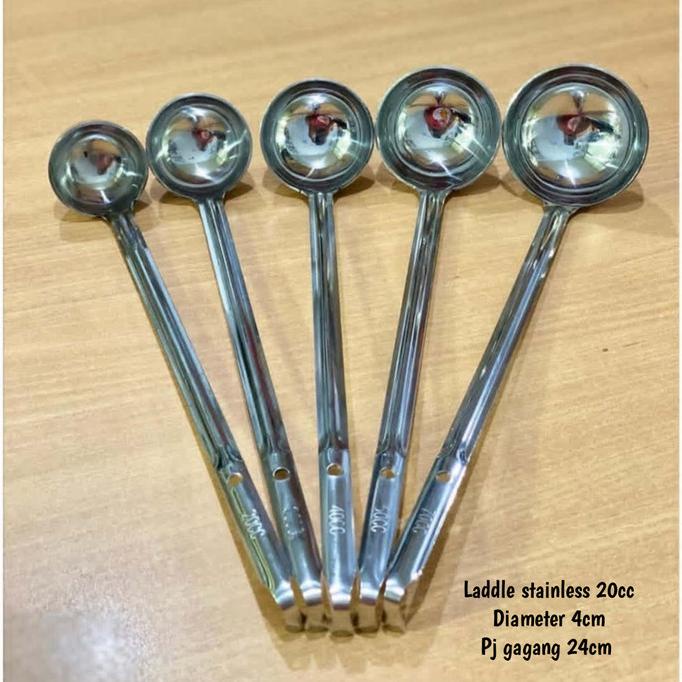 

><><><] ladle stainless 20cc/centong Gula cair