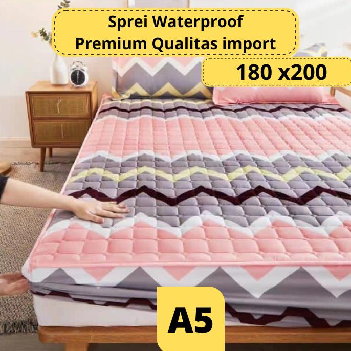 Sprei Waterproof Impor Anti Air 180x200 Seprei 180x200 Anti Air Ompol