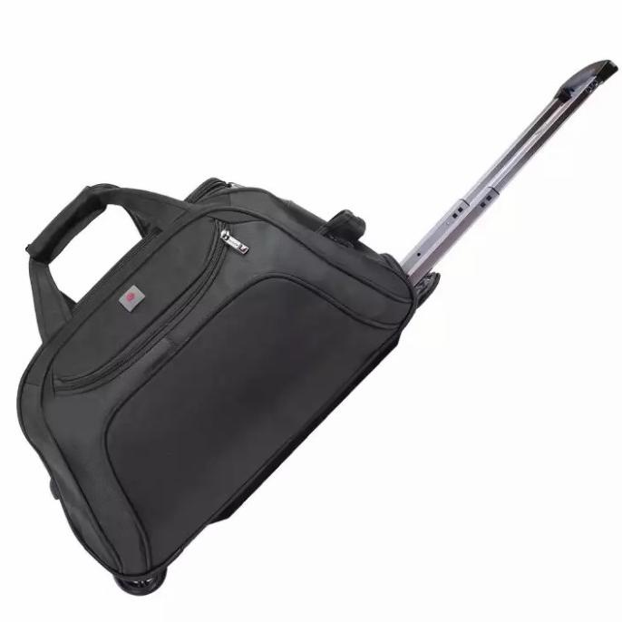 Tas Travel Bag Polo Original Jinjing Pria PakaianTrolley Roda Kabin
