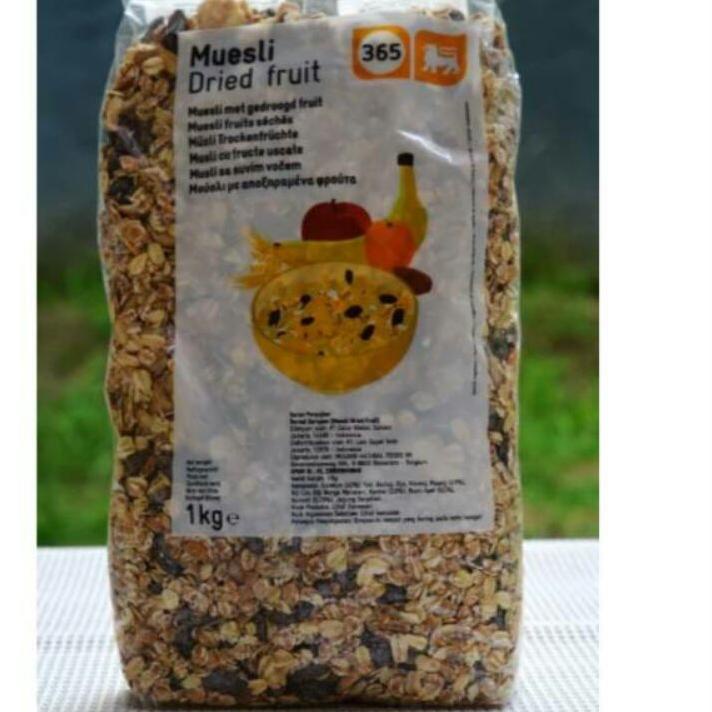 

12.12 STOK READY Muesli Dried Fruit 1kg Granula granola HALAL !