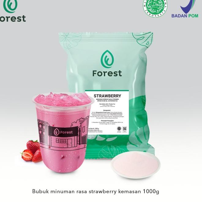

12.12 Product HOT Bubuk Minuman STRAWBERRY Powder - Forest Bubble Drink !