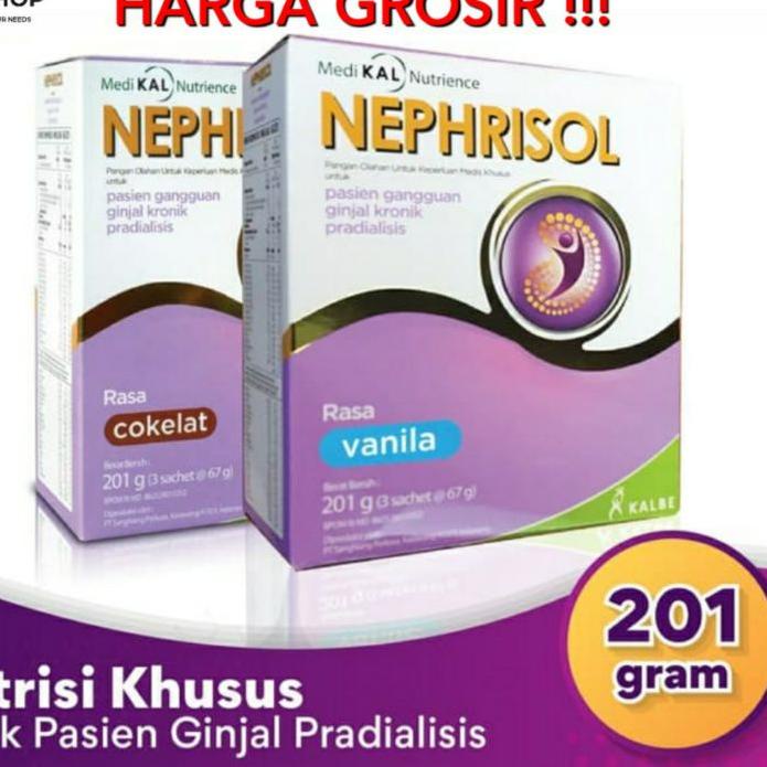 

✨ NEPHRISOL COKLAT VANILA CAPPUCCINO NEPHRISOL REGULER 201 GRAM buruan