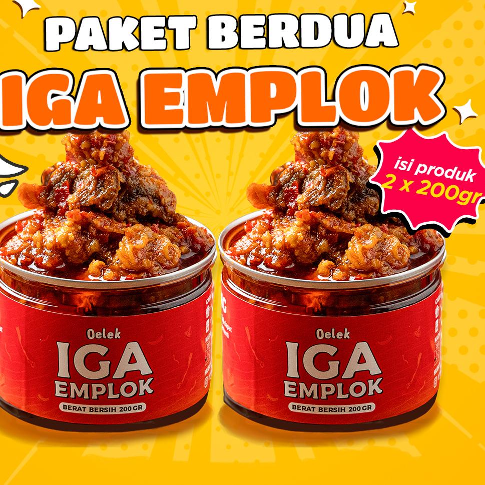 

Termurah dan terbaik Paket Berdua Iga Emplok Oelek - 2 Pack Iga Emplok / Iga Mercon / Iga Sambal / Oseng Iga serbuuu !