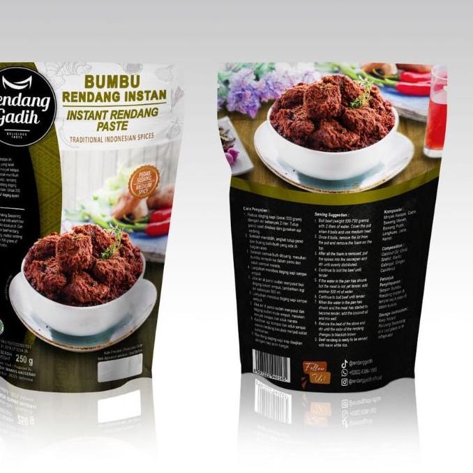 

✨12.12✨ COD Bumbu Rendang instan rendang daging gadih siap saji 