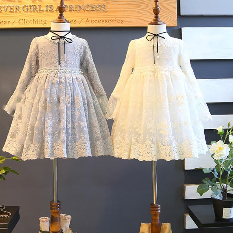 BISA COD KD147 Dress Anak Perempuan Pesta Premier Brukat