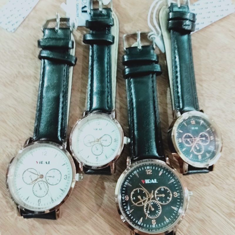 JAM TANGAN COUPLE ANTI AIR STRAP KULIT