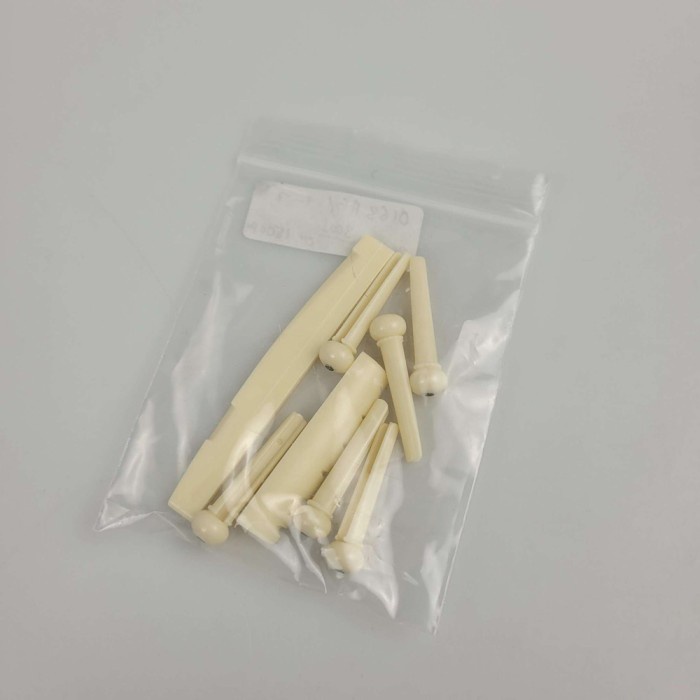 TaffSTUDIO Bridge Pins Saddle Senar Nut Gitar Akustik - A009 - Beige