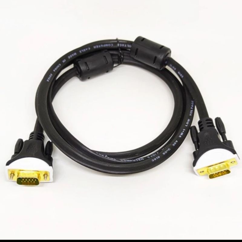 SKU-1071 KABEL VGA 5M 3+9 SUPER HIGH QUALITY GOLD PLATED 5 METER / 5 M