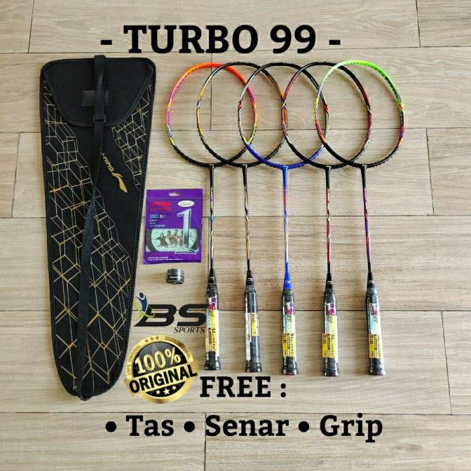 NEW RAKET BADMINTON RAKET LINING TURBO 99 ORIGINAL