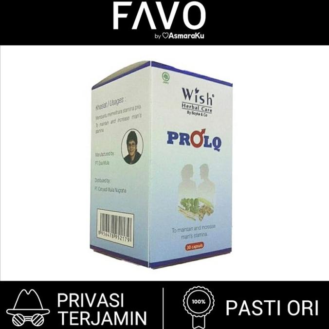 Obat Vitalitas Pria Dr Boyke Wish PROLQ - 30 Kapsul