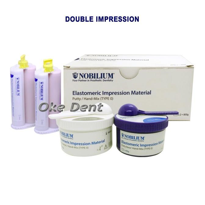 DENTAL PUTTY DOUBLE IMPRESSION / LIGHT BODY NOBILIUM SET DENTAL PUTTY
