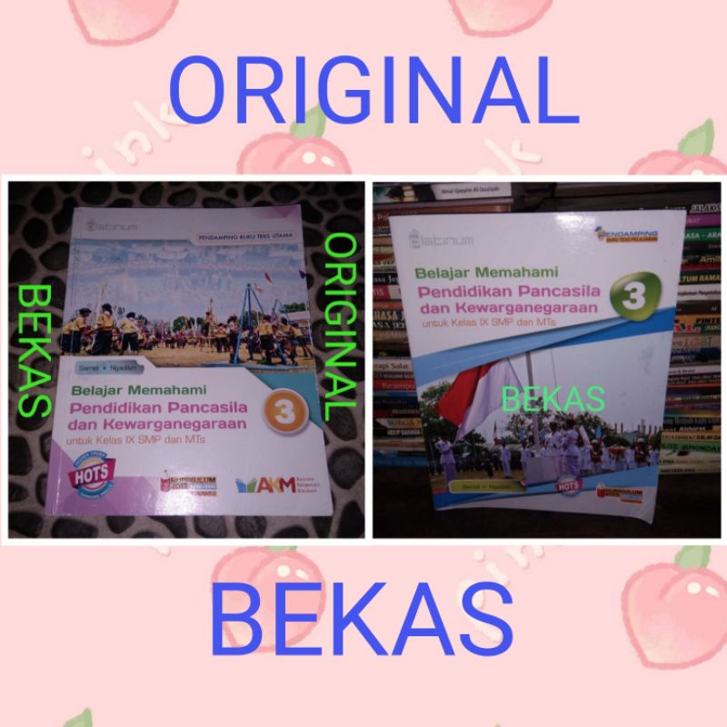 Buku PKN PPKN Pendidikan Pancasila Kewarganegaraan kelas 9 IX 3 III MTS SMP Penerbit Platinum Tiga S