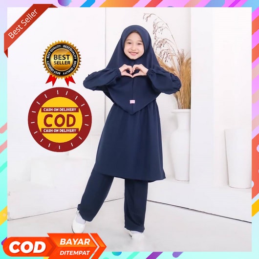 Set Anak Setelan Anak Perempuan Piyama Anak Bergambar Piyama Panjang Baju Tidur Anak 1-5 Tahun Outfi
