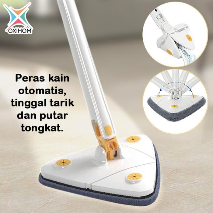 Pelan Oxihom Pel Lantai Segitiga Peras Otomatis Pel Dinding Pembersih Kaca