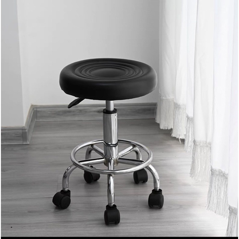 Kursi Bar Minimalis Barstool Chair Kursi Makan Kursi Salon Putar Bundar Kursi Kaki Roda JBY7