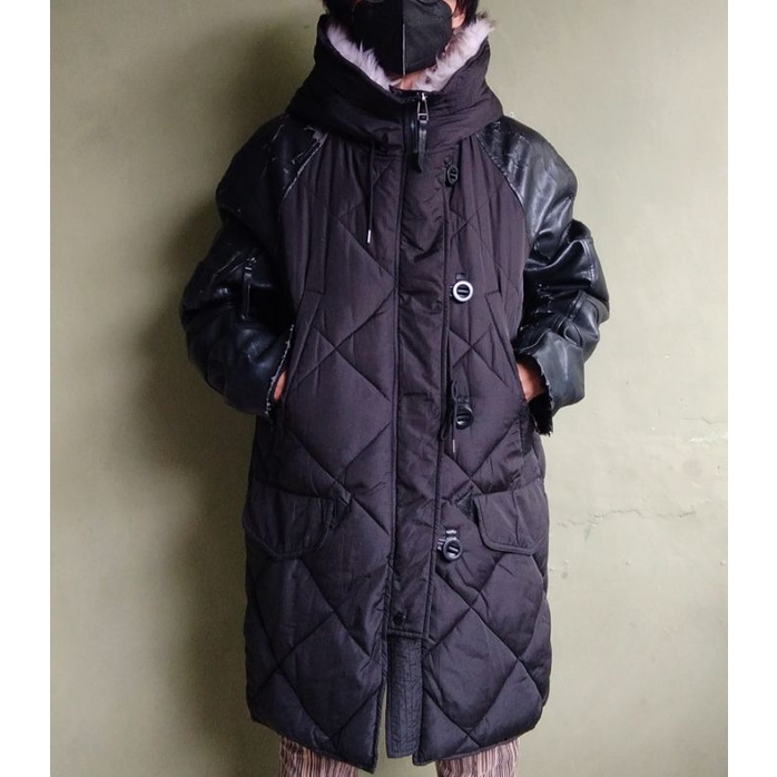 JAKET PARKA PUFFER TANGAN KULIT SYNTHETIC KAI AAKMANN