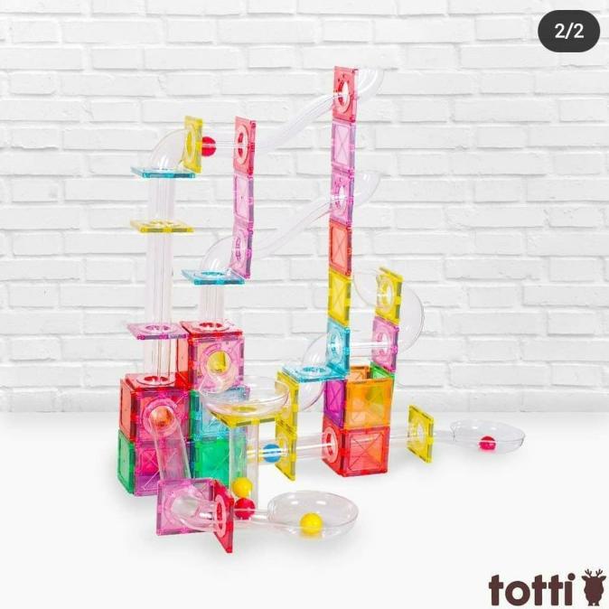 FLASH SALE TINKERMAGS BALL RUN MAGNETIC/MAGNETIC BALL RUN EXPANSION/MARBLE RUN TERLARIS