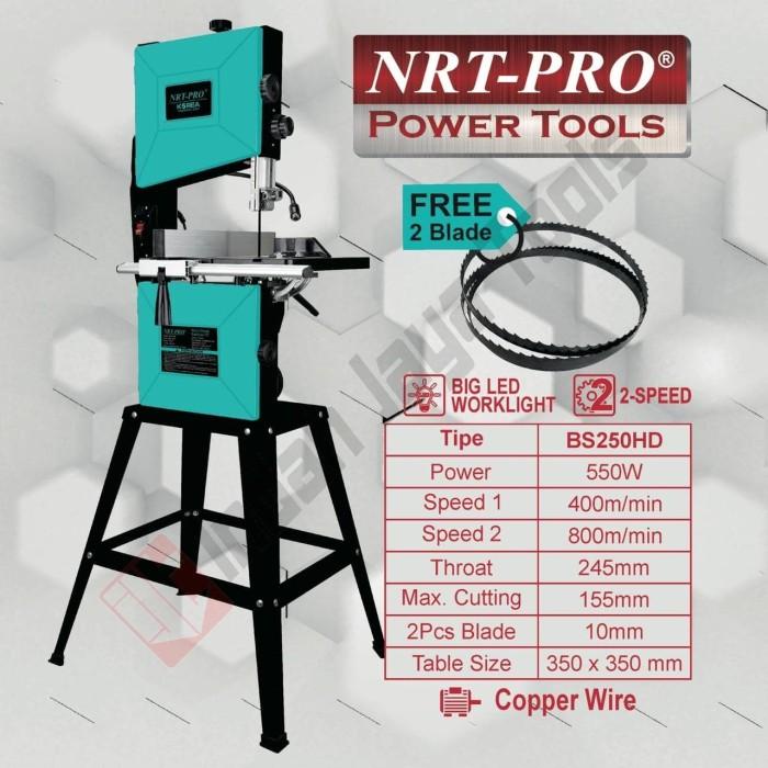 Terlaris Nrt-Pro Bs250Hd Mesin Band Saw 10 Inch - Gergaji Kayu Bandsaw Ukir