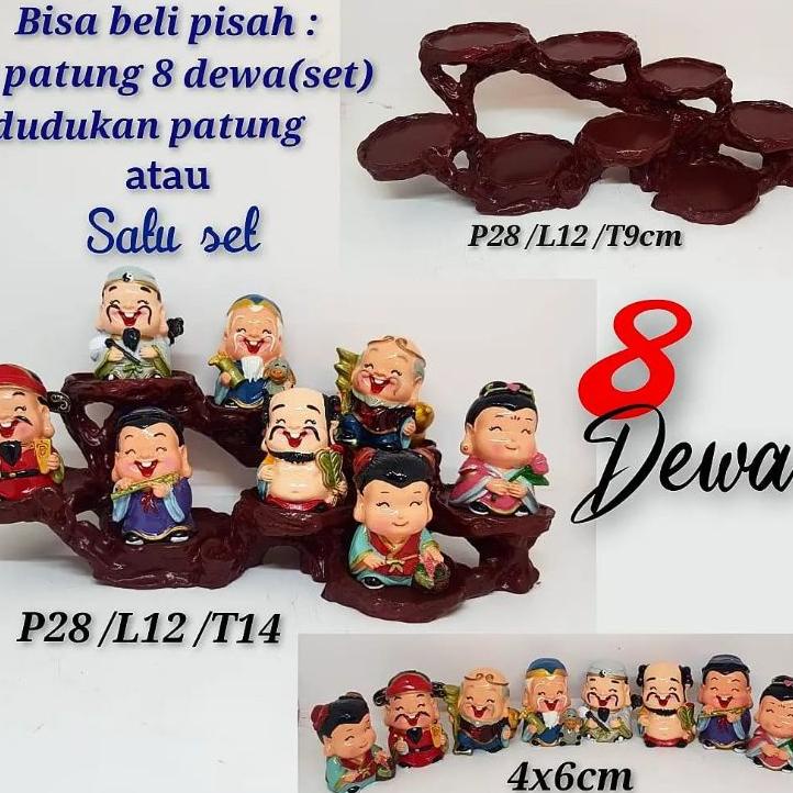 Pajangan Patung 8 Dewa Ni /Patung 8 Dewa