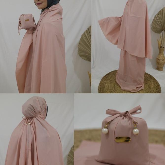 mukena travel 2 in 1 mini korea silky Tavva