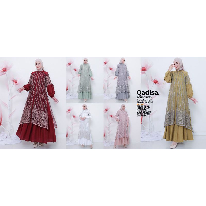 Gamis Dress Wanita Terbaru/Bordir Qadisa by Balimo