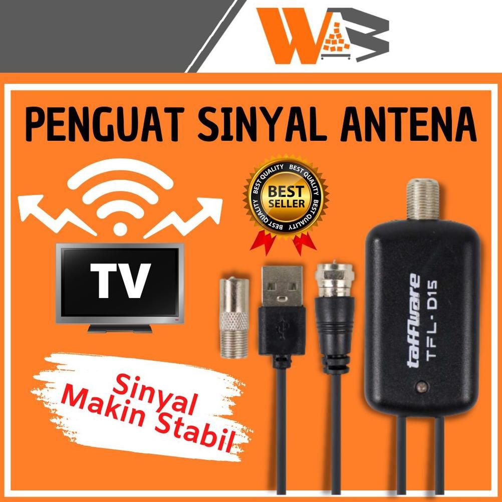 Penguat Sinyal Antena TV Amplifier Booster DVB-T2 Penguat Sinyal Pencarian Siaran TV Booster Saluran