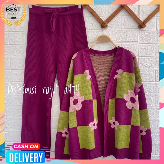 Setelan Wanita Terbaru 2023 Dewasa Jumbo Baju 2In1 Kekinian Muslim Crop Set Cewek Outfit Keren One H