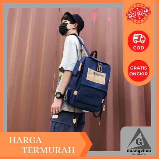 Tas Ransel Backpack Sekolah Pria Wanita Premium Original Distro Brj 993 Tas Laptop Livehaf - Every B