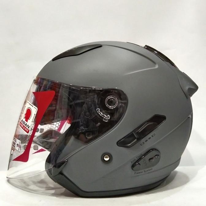 HELM KYT GALAXY FLAT R SOLID MATT GORILA GREY HLEM HALF FACE