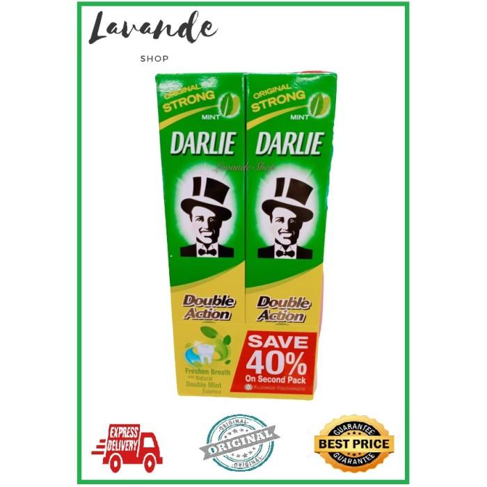 Terlaris Darlie Double Action Original Twin Pack (225 Gr X 2 Pcs) | Pasta Gigi