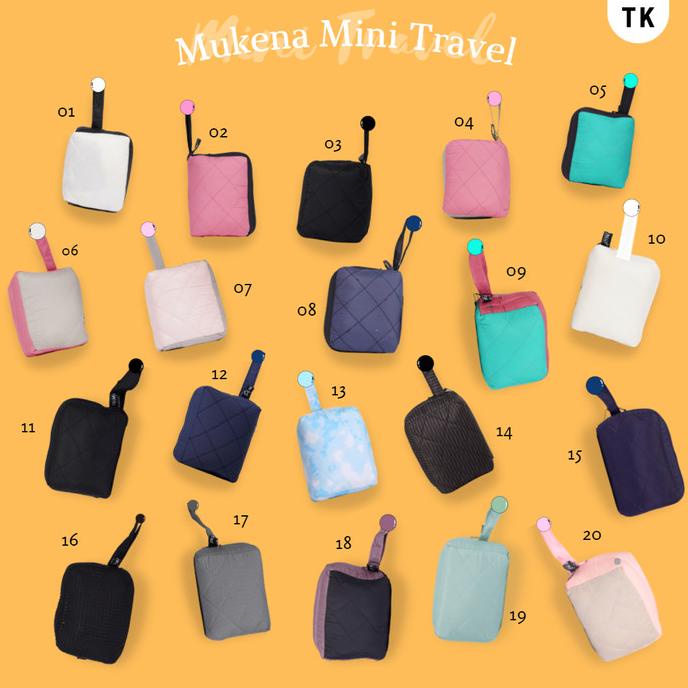 Mukena Travelling Pouch Mini / Parasut Korea Premium 2in1 Tas Kotak