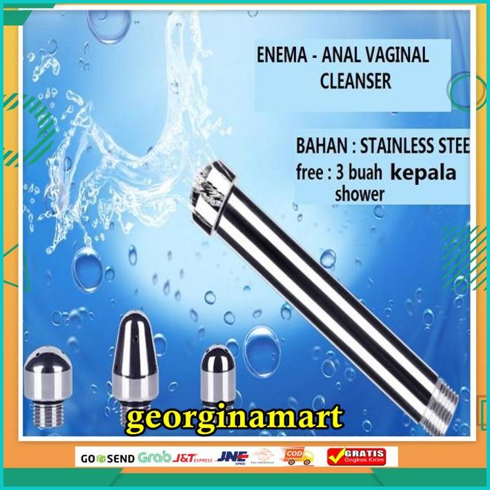 D ANUS CLEANSER JET ANAL VAGINAL PEMBERSIH SHOWER STAINLESS ENEMA BERKHASIAT 
