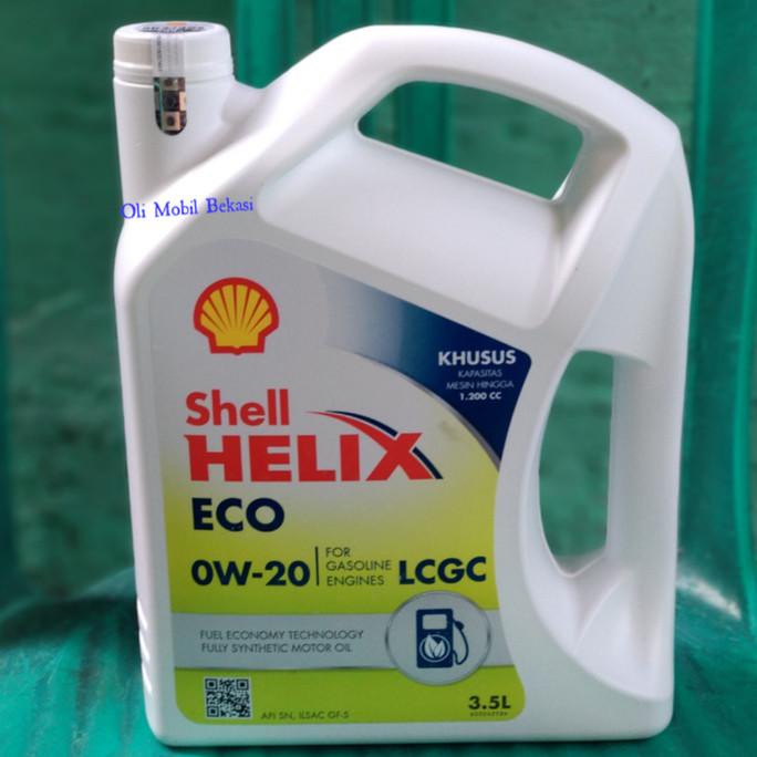 Oli Shell Helix Eco 0w 20 Original 100% dengan segel Hologram